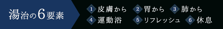 湯治の6要素